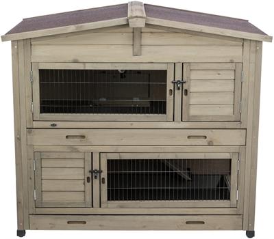 Produktbild Trixie natura Kleintierstall, 2 Etagen, 133×120×83cm, grå-grøn