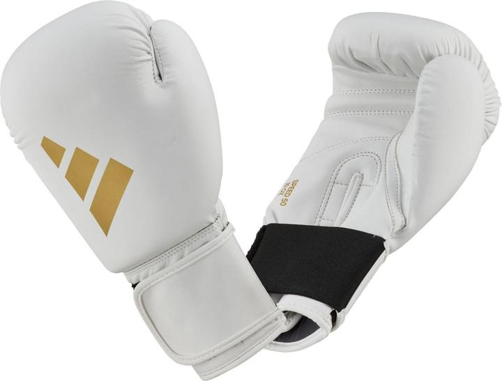 Actual product image adidas Boxing gloves Speed 50, ADISBG50 white/gold (14 OZ)