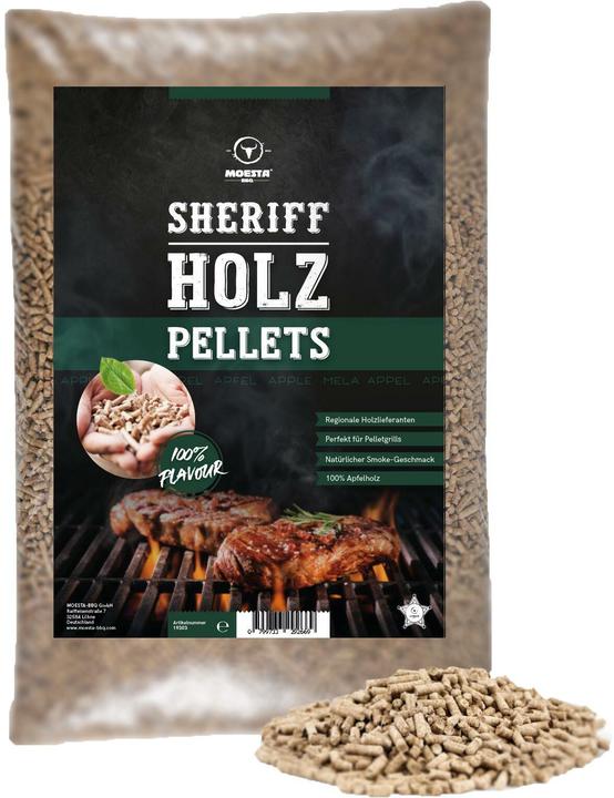 Moesta BBQ Sheriff Hartholz Apfel Pellets 5 Kg (5 kg)