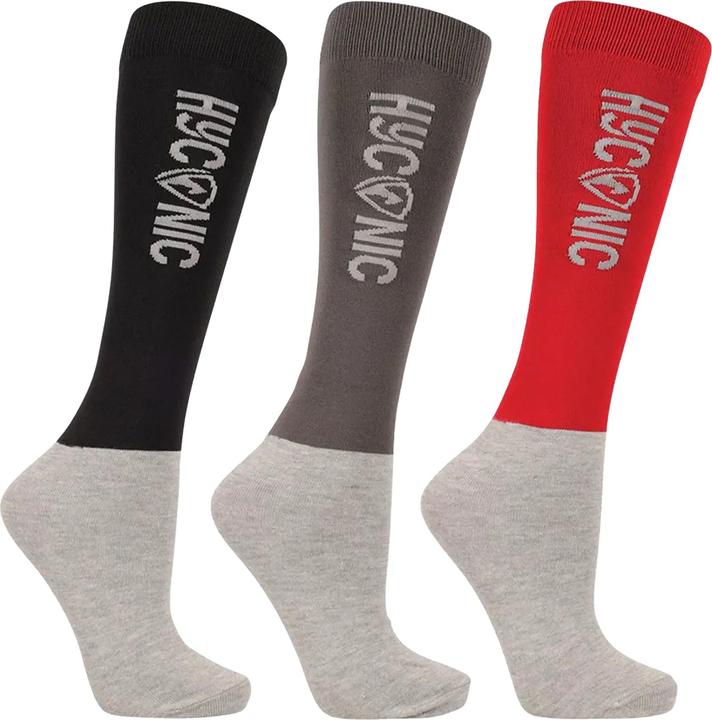 Actual product image Hyconic Unisex Adult Contrast Socks (Pack of 3) (pack of 3, 37 - 42)