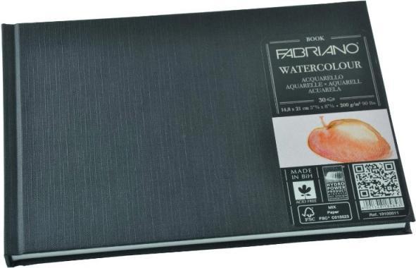 Produktbild Fabriano Aquarellblock Buch A5, 30 Blatt (A5, Harter Einband)