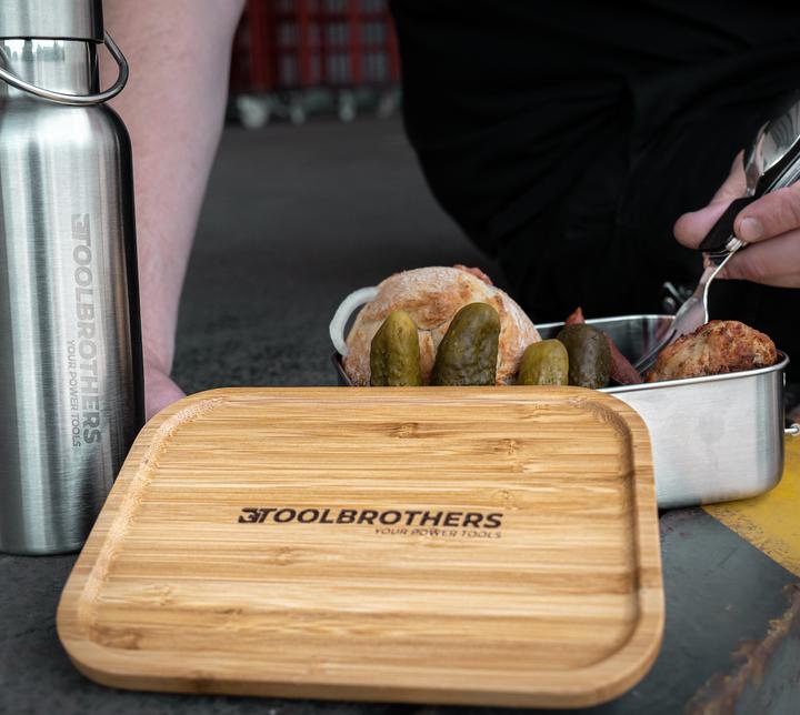 Actual product image Makita Toolbrothers lunch pack with insulated bag + Toolbrothers Fan stainless steel lunch box with