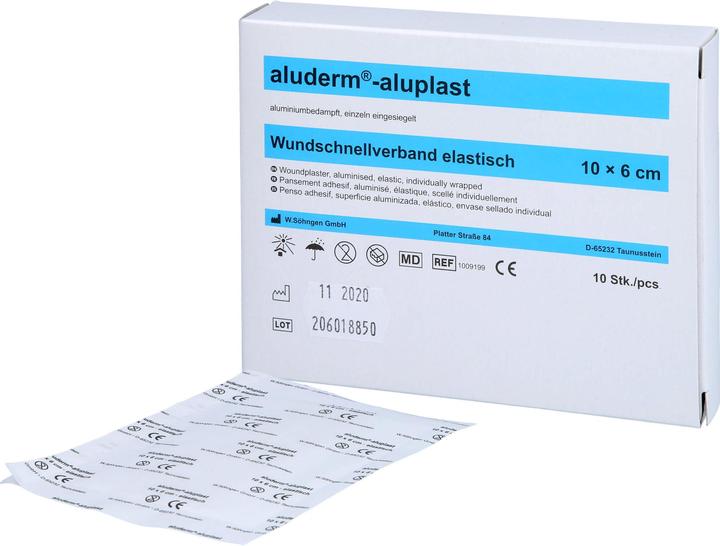 Produktbild Aluderm aluplast elastisch 1 m x 6 cm Wundauflage, 1 St. Pflaster (1 x)