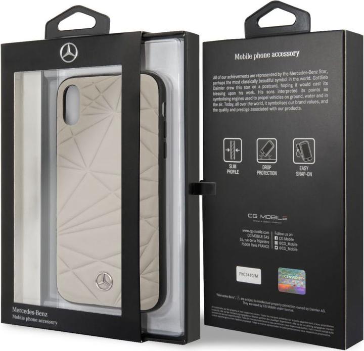 Immagine prodotto Mercedes-Benz Custodia rigida in vera pelle per iPhone XR Twister (Apple iPhone XR)