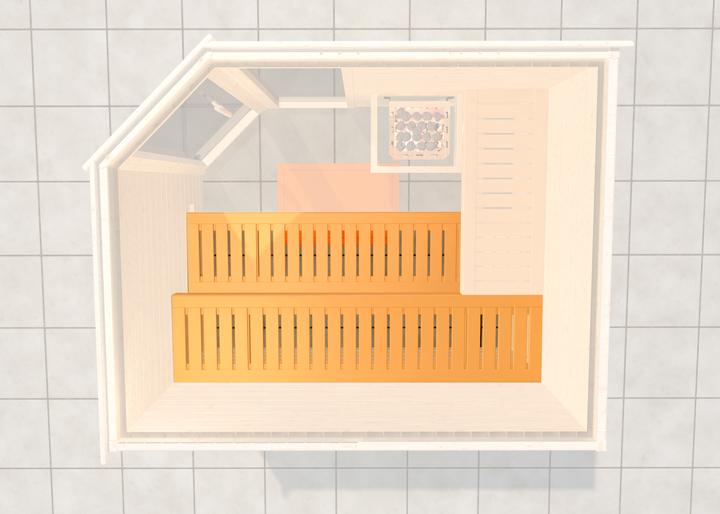 Produktbild Weka Holzbau stabile Saunaliege 2