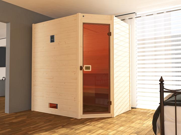 Weka Holzbau Massivholzsauna VALIDA Eck 1 GT (Ohne Ofen)
