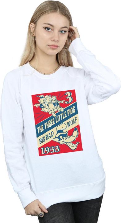Immagine prodotto Disney Three Little Pigs And The Big Bad Wolf Felpa Donna (XXL)