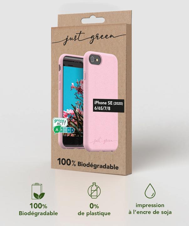 Immagine prodotto Just Green Caso Bio (Apple iPhone 6, Apple iPhone 7, Apple iPhone 8, Apple iPhone SE (seconda generazione), Apple iPhone SE (terza generazione))