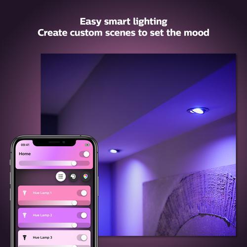 Actual product image Philips Hue White & Color Ambiance BT (GU10, 5.70 W, 350 lm, 2 x, G)