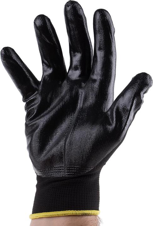 Actual product image Rs Pro Black Nitrile coated polyester glove 10 (10)
