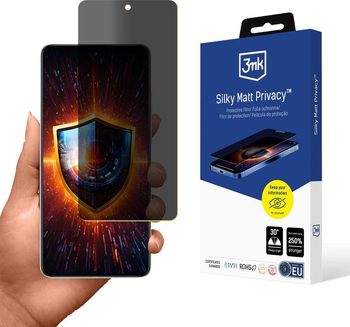Actual product image 3MK Folia ochronna prywatyzujÄ ca matowa Silky Matt Privacy na OnePlus Nord CE 4 (1 Piece, Oneplus Nord CE 4)