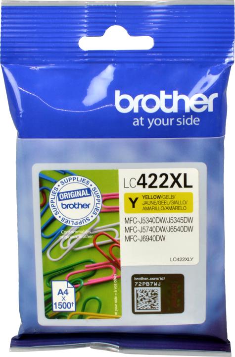 Brother LC422XLY HY inktcartridge voor BH19M/B Compatibel met MFC-J5340DW MFC-J5740DW MFC-J6540DW MF (Y)