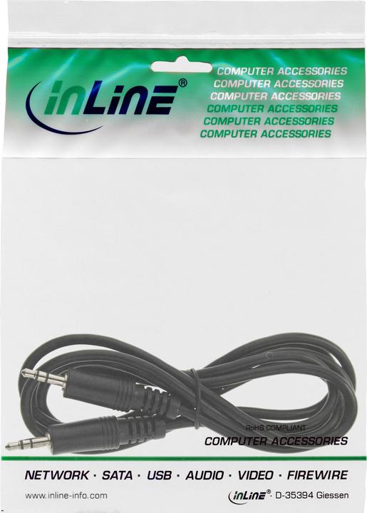 Actual product image InLine Jack cable (1.50 m, 3.5mm jack (AUX))