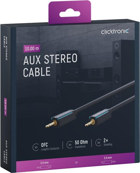 Actual product image clicktronic 3.5mm jack - 3.5mm jack (10 m, 3.5mm jack (AUX))