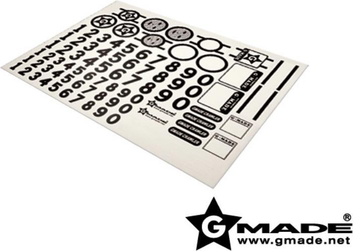 Actual product image Gmade R1 Decal Sheet