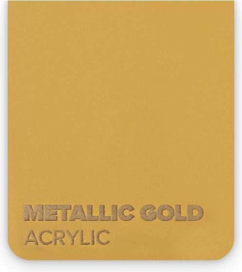 Produktbild flux Acrylglasplatte - Beamo - Metallic Gold (21 cm, 30 cm)
