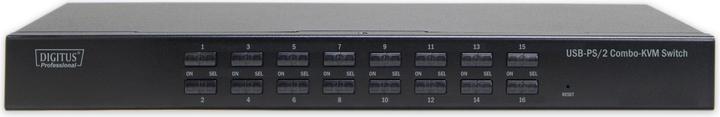 Image du produit Digitus Commutateur KVM combo 16x 1 utilisateur 16 PCs Module Slot pour module IP
