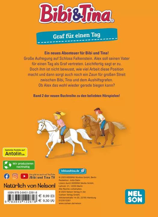 Produktbild Bibi und Tina: Graf für einen Tag (Deutsch)