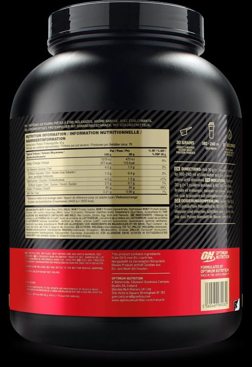 Produktbild Optimum Nutrition 100% Whey Gold Standard (Banane, 1 Stk., 2273 g)