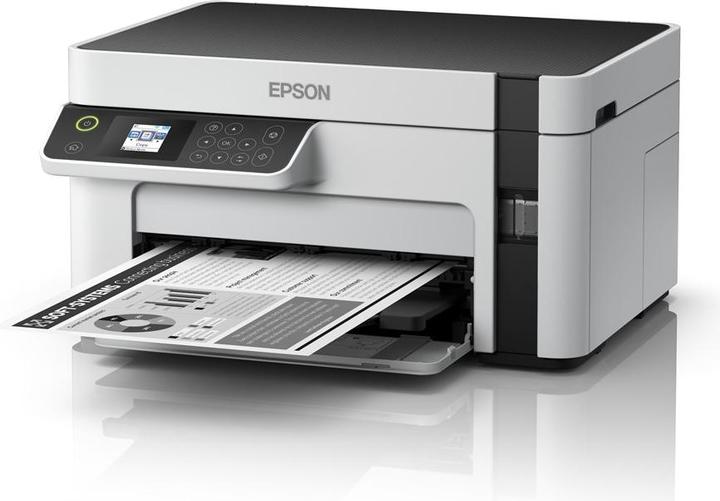 Immagine prodotto Epson Stampante compatta multifunzione EcoTank M2120 Mono, Inkjet, A4, Wi-Fi, Bianco (Inchiostro, Bianco e nero)