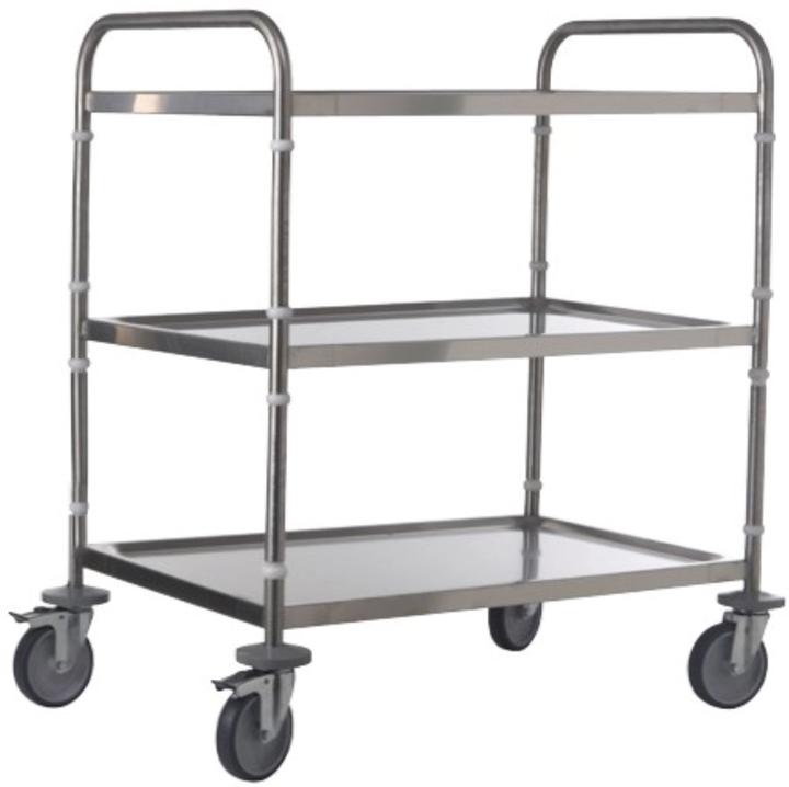 Produktbild GN Schalen Universalwagen Edelstahl 60x40cm 3 Tablare H93.5cm
