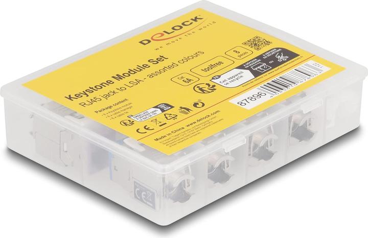 Produktbild Delock Keystone Modul RJ45 Buchse zu LSA Cat.6A (Keystone Modul)