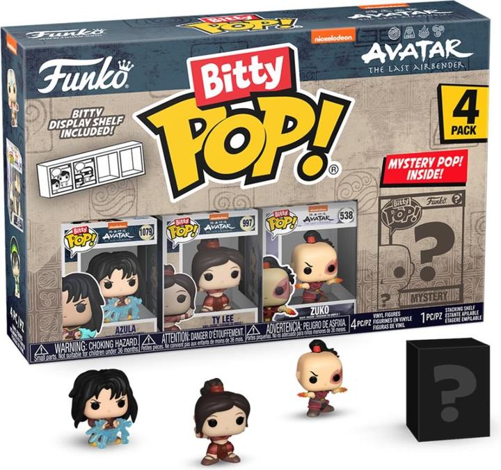 Funko Blister 4 figures Bitty POP Avatar The Last Airbender Azula