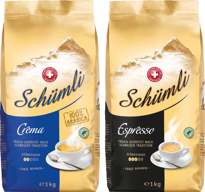 Produktbild Schümli Crema (1000 g, Mittlere Röstung)