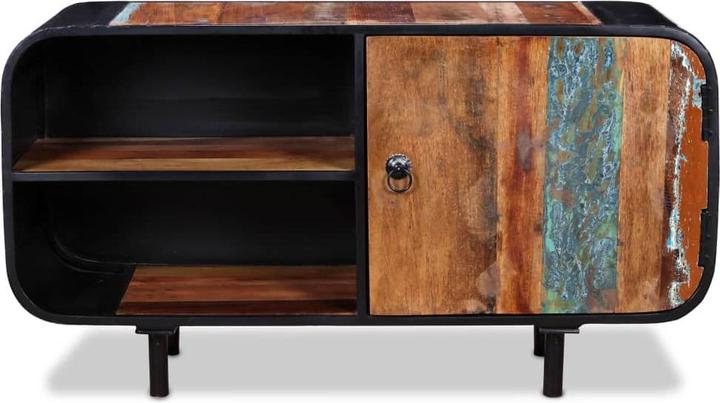 Actual product image VidaXL TV Schrank Altholz 90x30x48cm Fernsehtisch Lowboard Sideboard TV Board (90 x 30 x 48 cm)