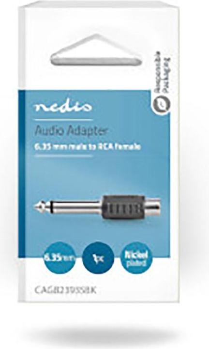Produktbild Nedis Audio Mono Mac ho Adapter 6.35 mm - RCA Hembr