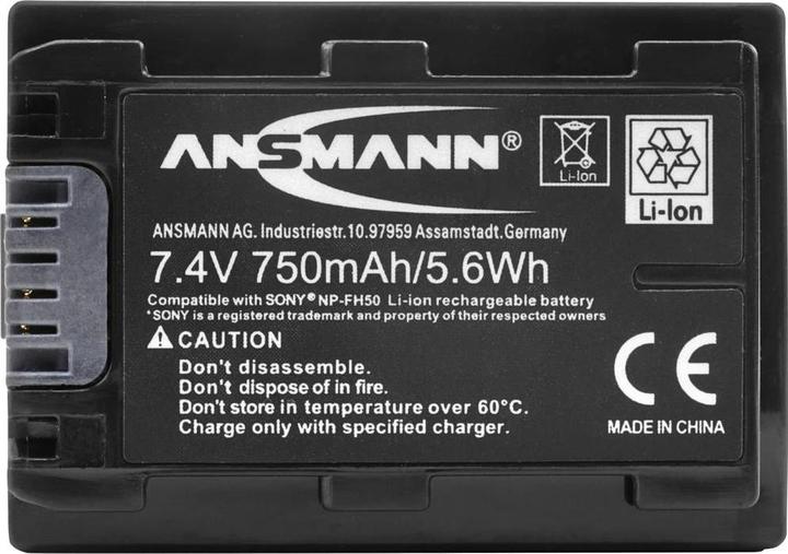 Produktbild Ansmann Sony NP-FH50 Akku (Akku)