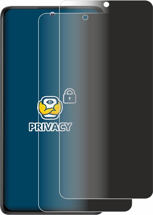 Produktbild BROTECT Sichtschutzfolie Anti-Spy Privacy Folie Blaulicht-Schutz (2 Stück, Xiaomi Redmi Note 10)