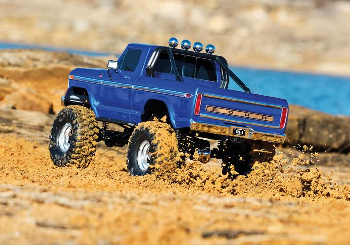 Actual product image Traxxas TRX-4 79 Ford F150 High-Trail 1/10 Crawler RTR blue Brushed, without battery and charger (RTR Ready-to-Run)
