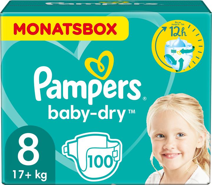 Actual product image Pampers Baby Dry (Size 8, Monthly box, 100 Piece)