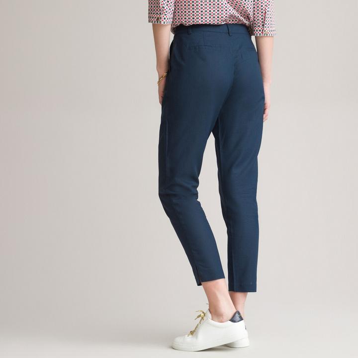 Actual product image Anne Weyburn 7/8 trousers in linen/cotton (48)