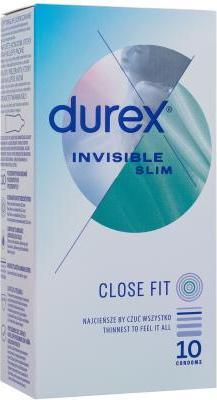 Durex Invisible Close Fit Condoms Matched 10Pcs (10 Stk.)