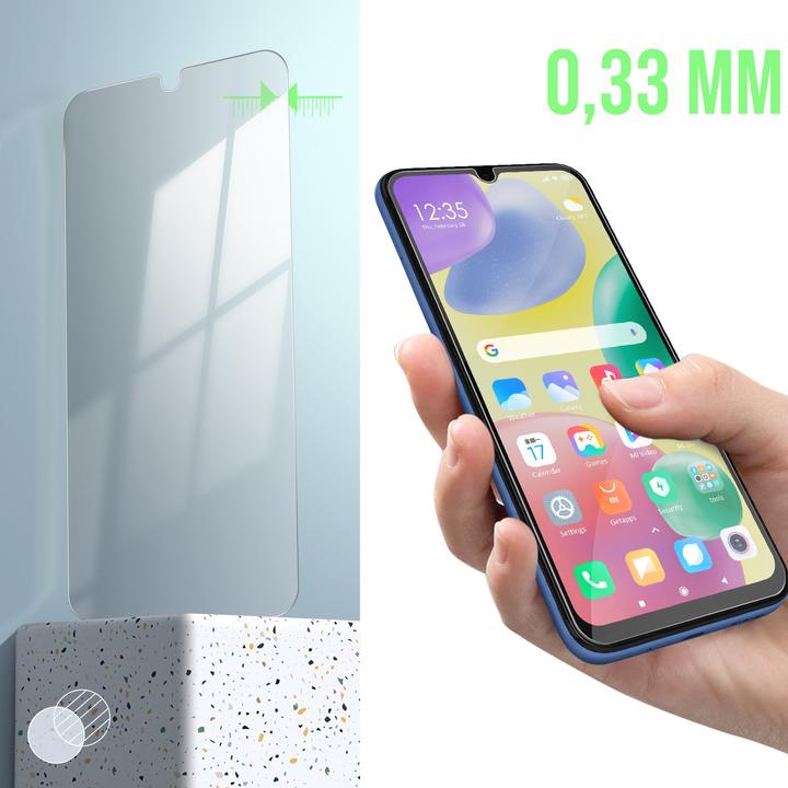 Produktbild Avizar 9H Härtegrad Glas-Displayschutzfolie (1 Stück, Xiaomi Redmi 10A)