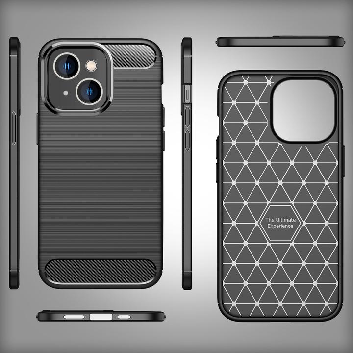 Produktbild Nalia Carbon-Look Silikon Hülle (Apple iPhone 14 Plus)