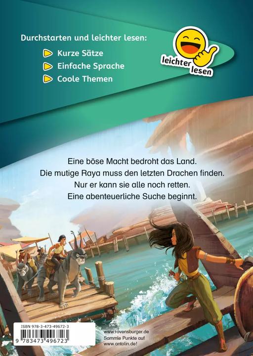 Actual product image Ravensburger Erstleser - leichter lesen: Disney Raya und der letzte Drache: Eine lange Suche (German, Annette new farmer, 2022)
