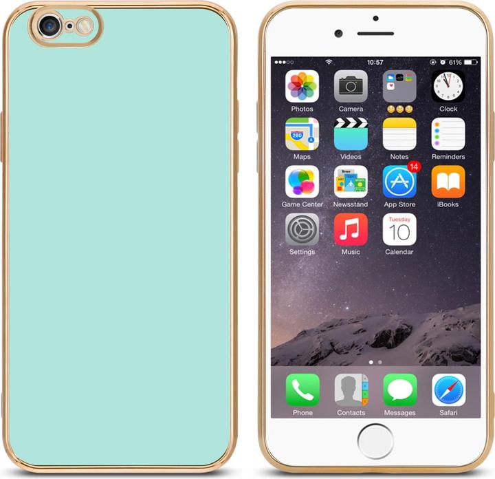 Productafbeelding Cadorabo Hoesje voor Apple iPhone 6 PLUS / 6S PLUS in TPU met camerabescherming LM130 Style (Apple iPhone 6 Plus)