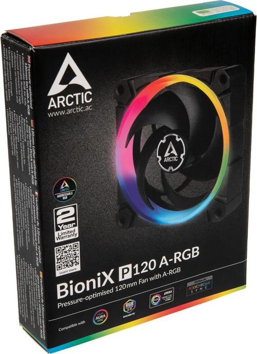 Image du produit Arctic Ventilateur BioniX F120 A-RGB (120 mm, 1 x)