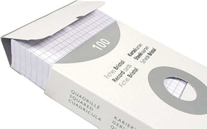 Actual product image Exacompta Index cards A5 (A4, 205 g/m², 100 x)
