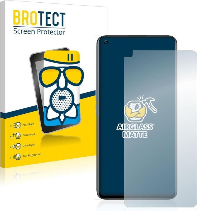 Productafbeelding BROTECT AirGlass Vetro Opaco (1 Stuk, Realme GT 2)