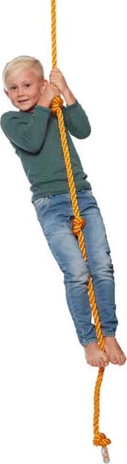 Actual product image Happy People Climbing rope 190cm 4 knots 60KG GS/TÜV
