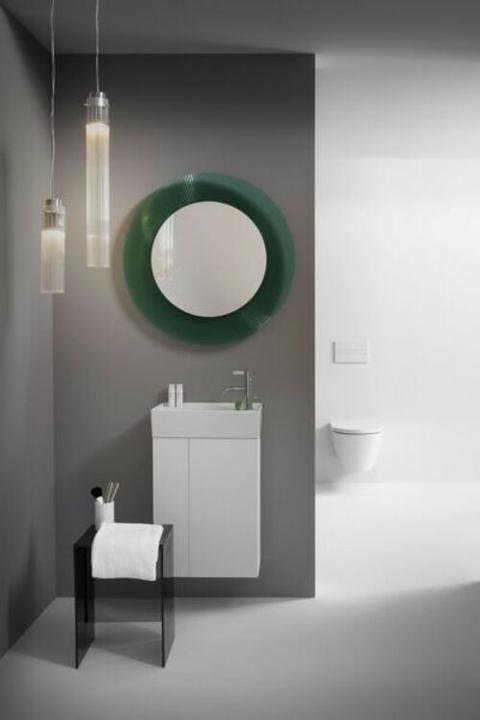 Image du produit Laufen Miroir KARTELL 780x780mm, avec éclairage LED rose poudré (Ø 78 cm)