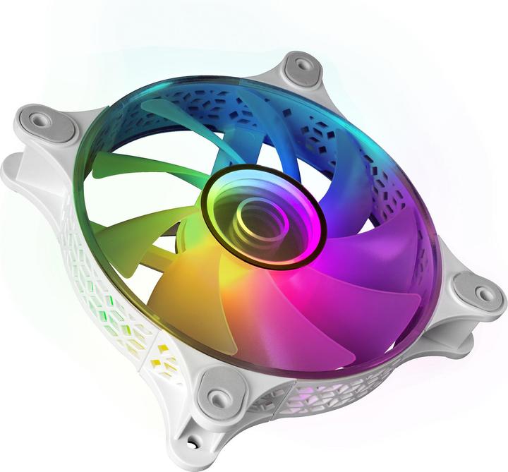 Image du produit Mars Gaming Ventilateur Boitier Mf-3d RGB - 12cm (Blanc) (120 mm, 1 x)