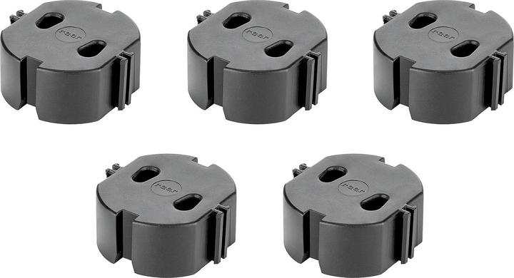 Produktbild Reer Steckdosenkappe schwarz 5St