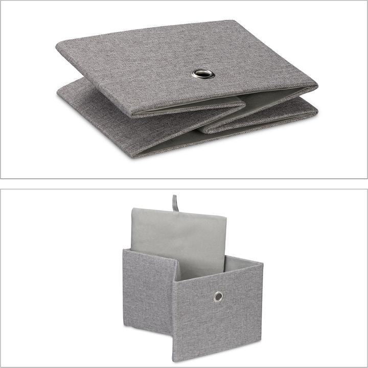 Immagine prodotto Relaxdays 2x scatola portaoggetti (20,5 x 25 x 16 cm, 8 l)