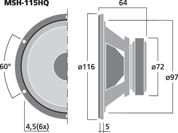Immagine prodotto Monacor Alta qualitàHiFiMidrange (1 pz.)