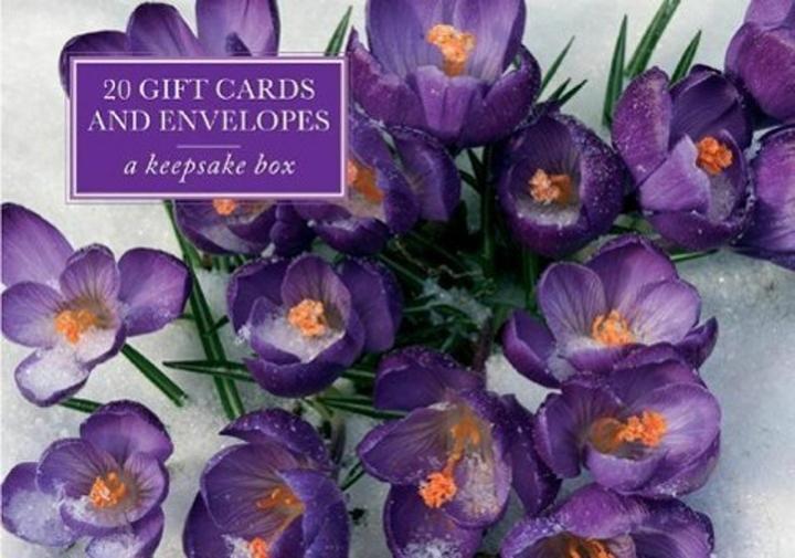Actual product image Tin Box of 20 Gift Cards and Envelopes: Crocus: A keepsake tin box featuring 20 floral gift cards an (20 pcs.)